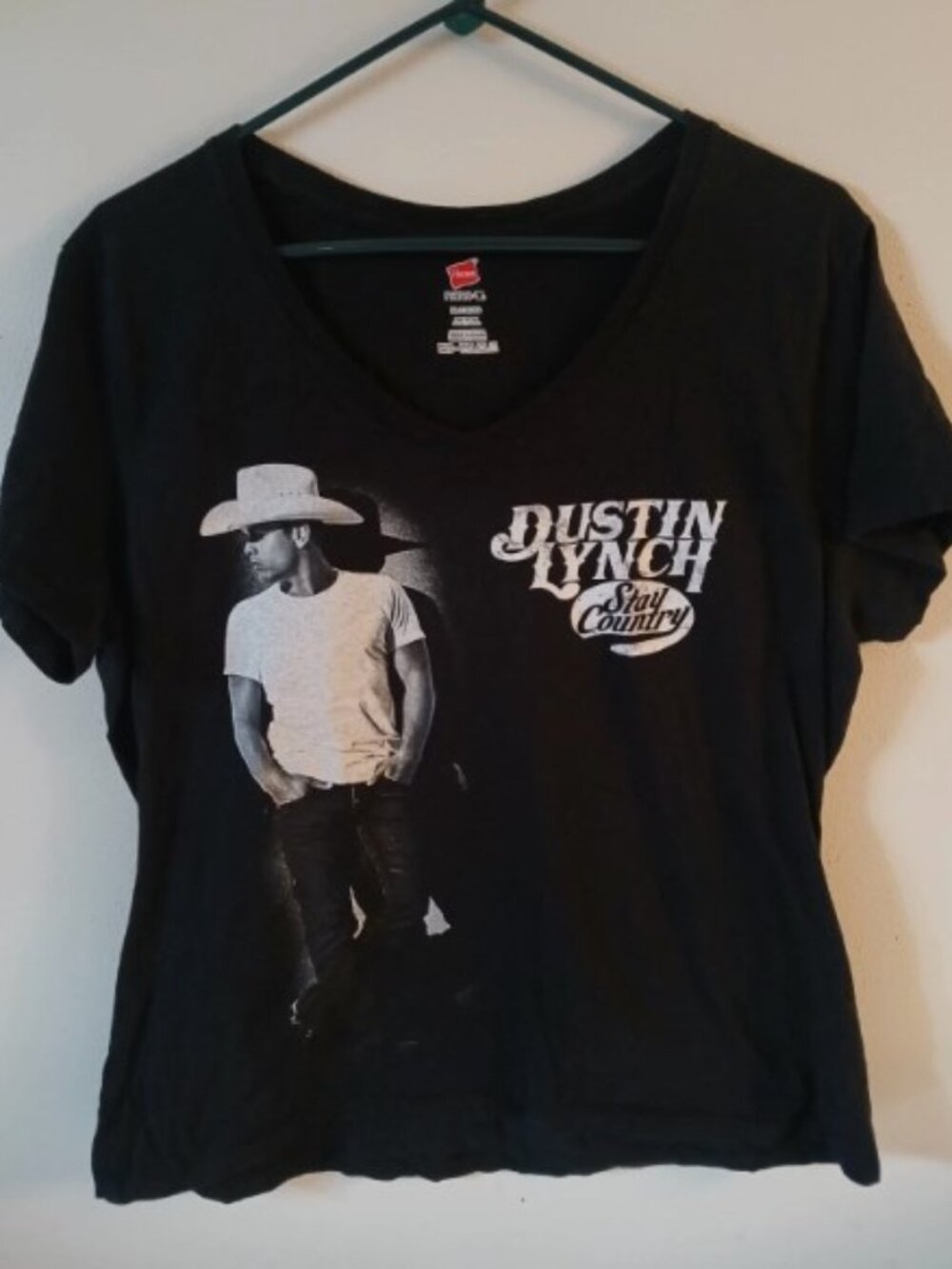 Dustin Lynch Stay Country Tee 🤠 Womens XL Country Concert Shirt Black Graphic